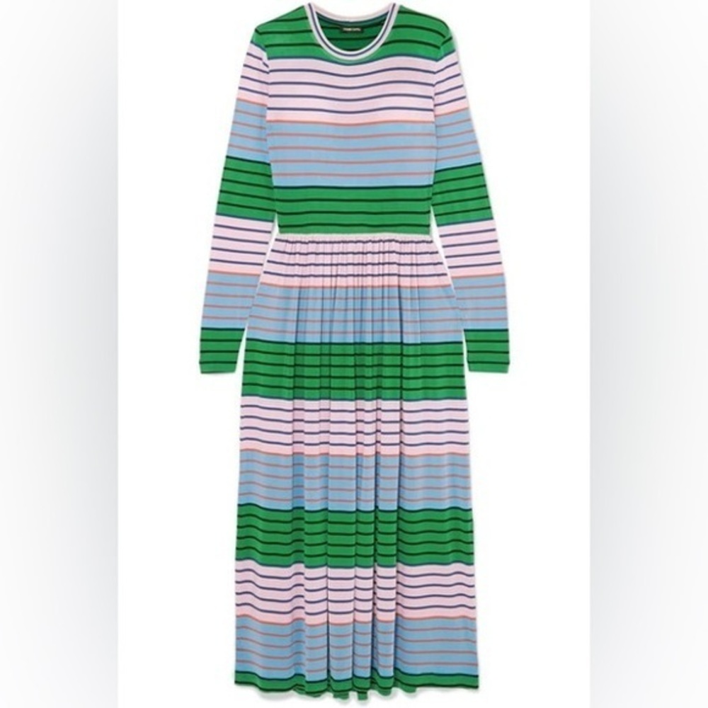 Stine Goya Joel Striped Maxi Dress EUC L